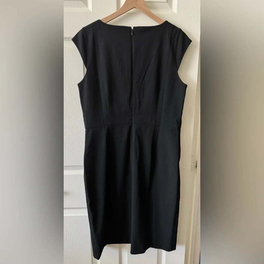 Ann Taylor Classic Black Midi Dress - Picture 2 of 4